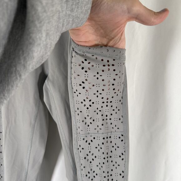 Aerie Leggings Women's Small Grey Pull On Breathable Side Pockets 27" Inseam - Picture 5 of 13